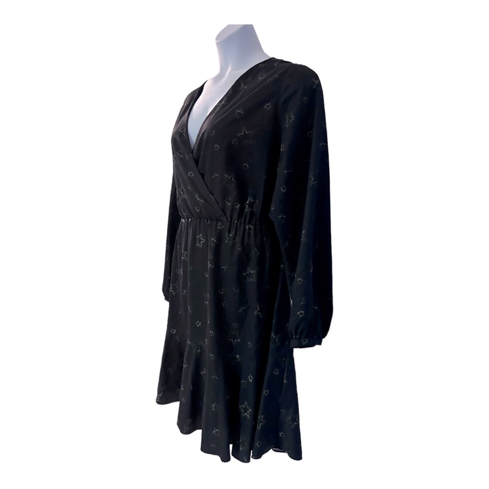 Hutch Star Print Desk to Dinner Puff Sleeve Fit & Flare Office Night Out Dress - Picture 6 of 16